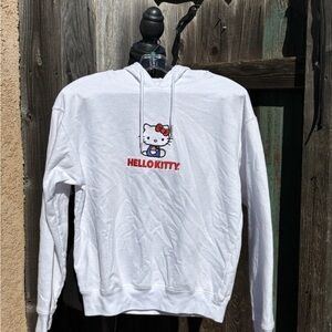 Hello Kitty White Hoodie Women’s Sweatshirt Small